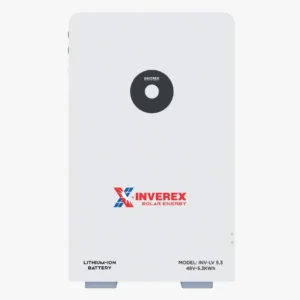 Inverex INV-LV5.3 51.2v 104Ah Lithium-Ion Battery – 5.3kWh - IP65 - Smart BMS