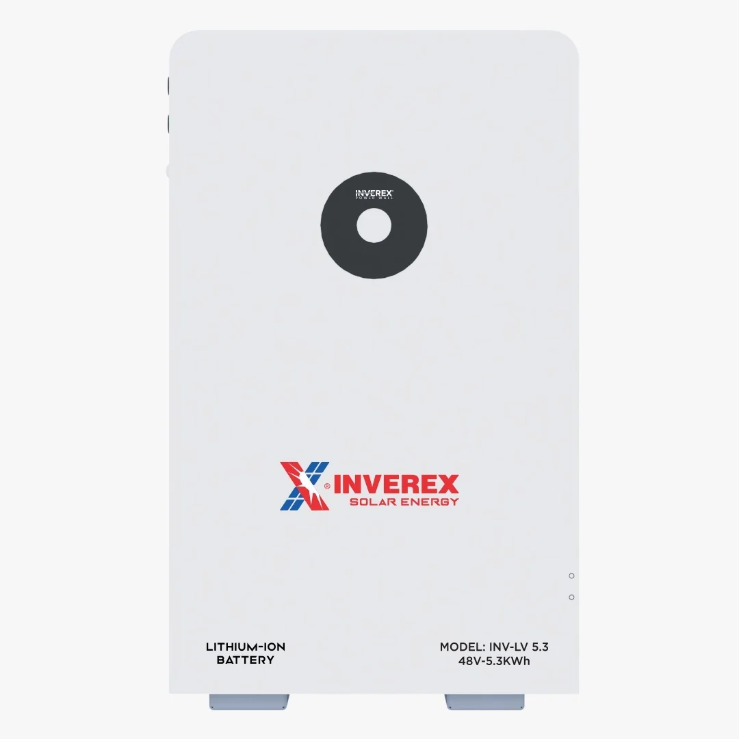 Inverex INV-LV5.3 51.2v 104Ah Lithium-Ion Battery – 5.3kWh - IP65 - Smart BMS
